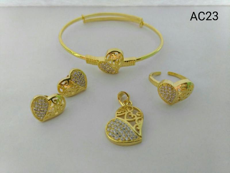 Gold Plated Pendant Set  (AC23) 01
