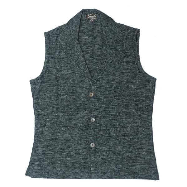 Shyli Women's Waist Coat - Black and White