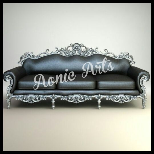 Silver Inlay Sofa 02