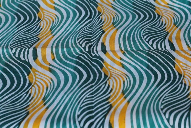 Green Yellow Line Cloth Fiber Sheets