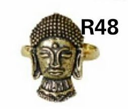 R48 Afghani Gold Plated Silver Ring