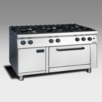 Gas Open Burner with Oven NGR 12 - 90 4F GR