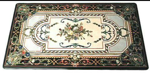 Marble Inlay Dining Table Top 04