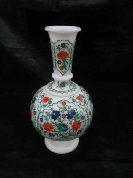 Marble Inlay Flower Pot 01