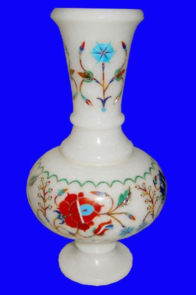 Marble Inlay Flower Pot 02