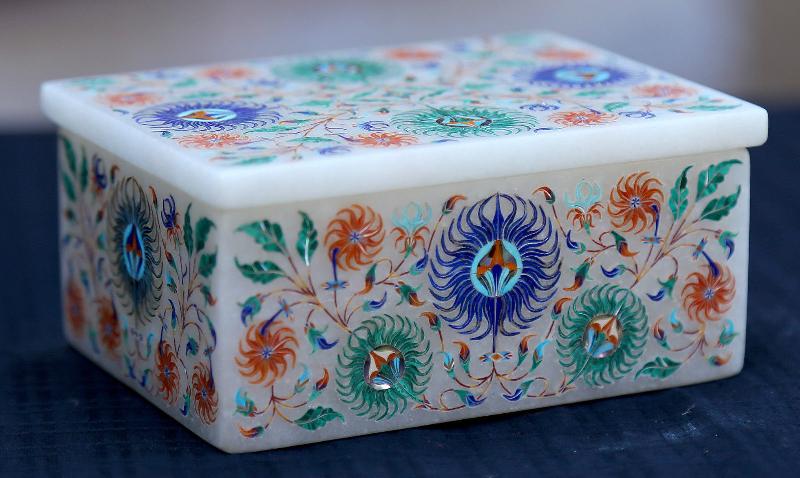 Marble Inlay Jewellery Box 03