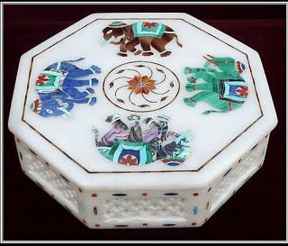Marble Inlay Jewellery Box 04