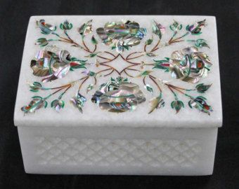 Marble Inlay Jewellery Box 05