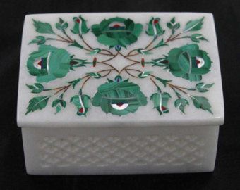 Marble Inlay Jewellery Box 06