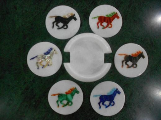 Marble Inlay Tea Coasters 02