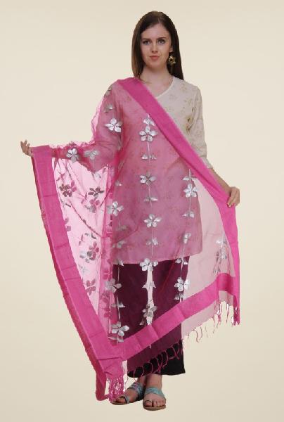 Embroidered polyester dupatta 03