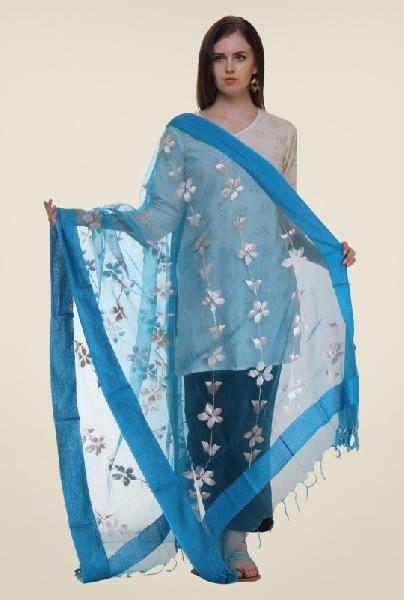 Embroidered polyester dupatta 05