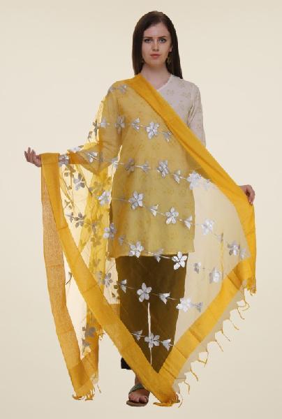 Embroidered polyester dupatta 06