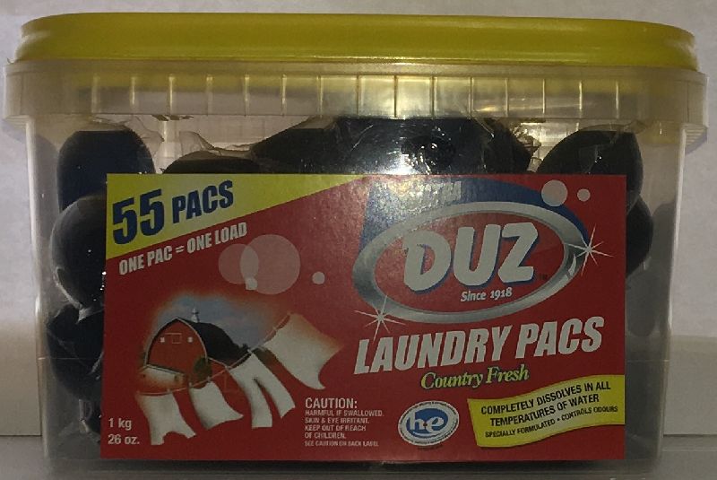 Liquid Laundry Detergent Pacs