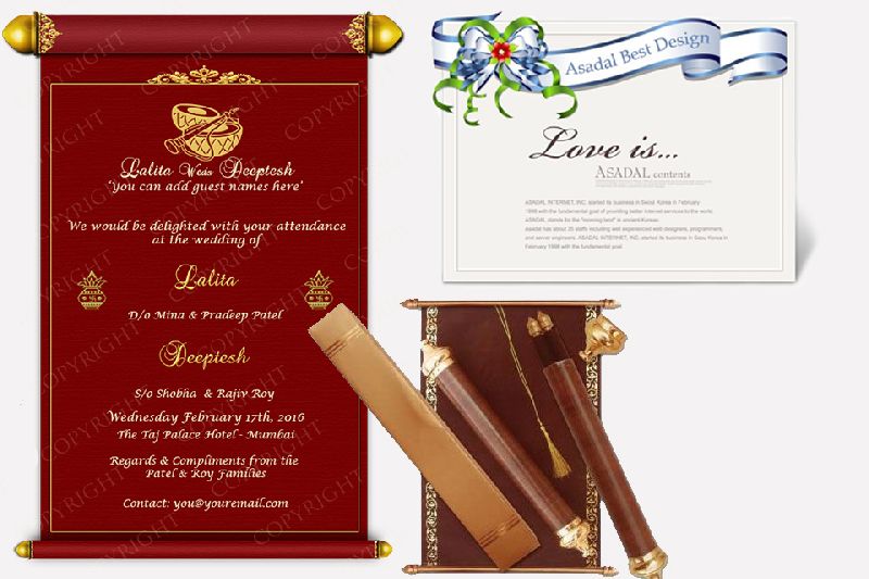 Printed Marriage Card