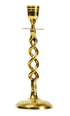 Brass Artistic Twisted Candle Holder