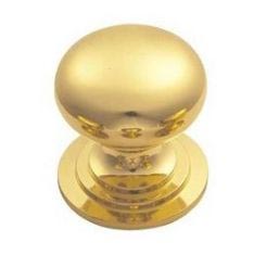 Polished Brass Round Knobs