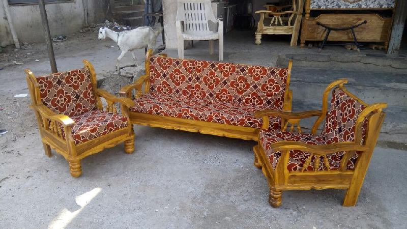 Wooden Sofa Set 01
