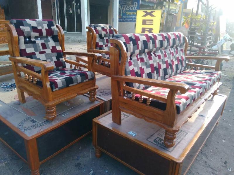 Wooden Sofa Set 03