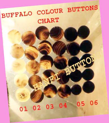 Buffalo Horn Blank Button 03