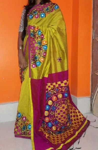 Hand Work Silk Cotton Sarees