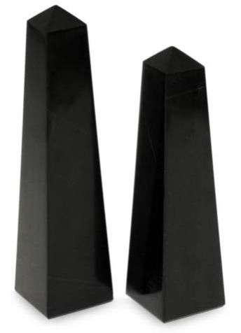 Onyx Obelisks Pair Gemstone Tower
