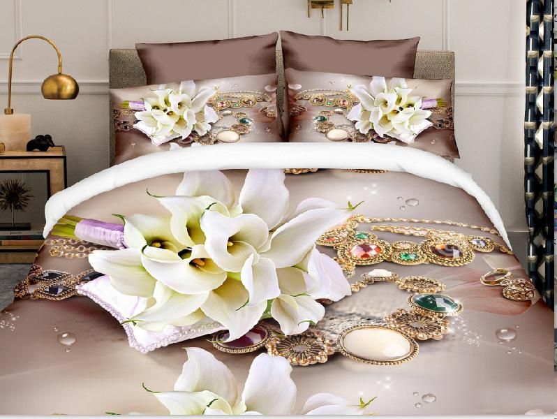 5D Designer Double Bed Sheet 07