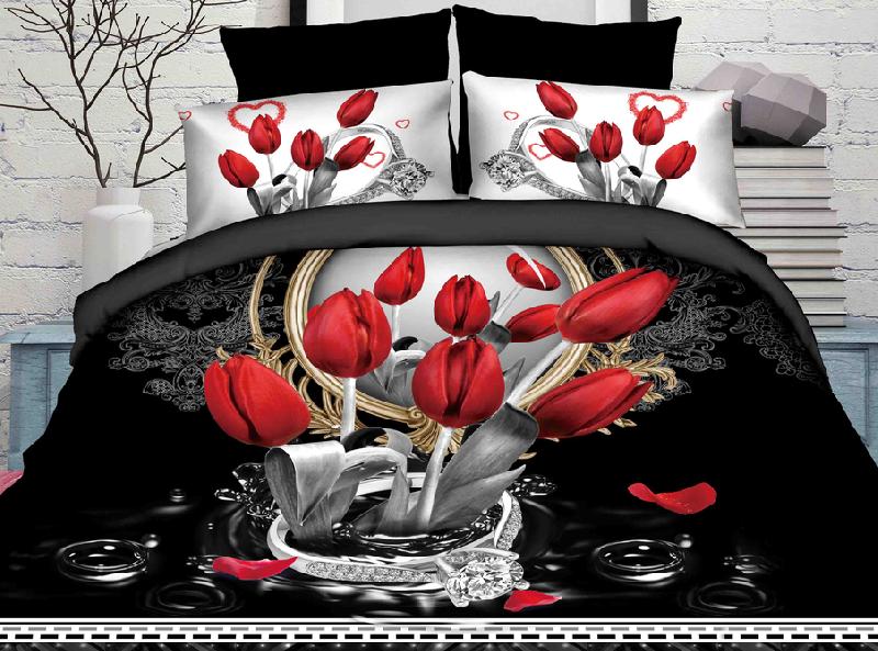5D Designer Double Bed Sheet 10