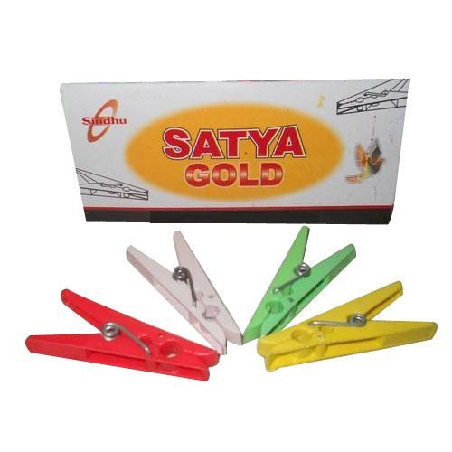 Colorful Cloth Clips (Satya Gold) Manufacturer Supplier in India
