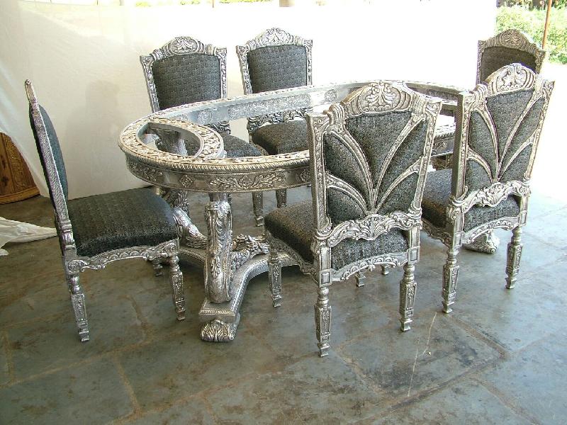 Silver Plated Dining Table Set 01
