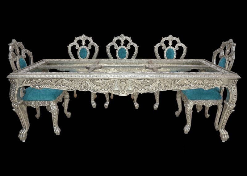 Silver Plated Dining Table Set 02