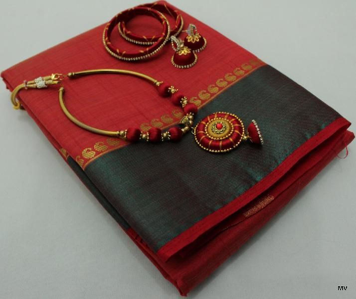 Ladies Unstitched Suit & Jewellery Set 02