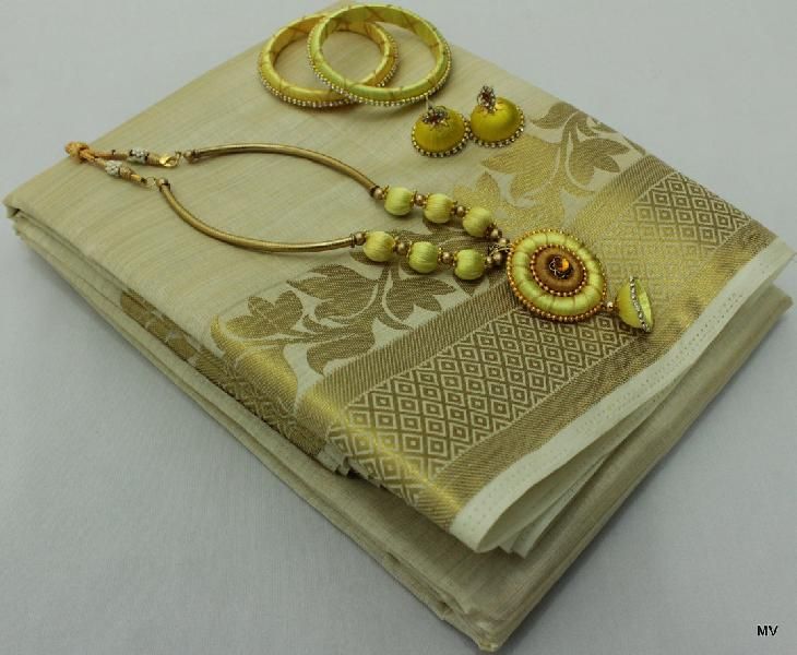 Ladies Unstitched Suit & Jewellery Set 03