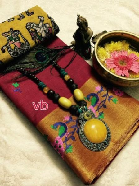 Ladies Unstitched Suit & Jewellery Set 05