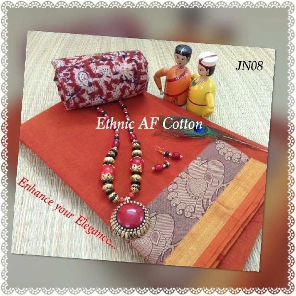 Ladies Unstitched Suit & Jewellery Set 08