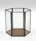 Iron & Glass Hexagonal Boxes (G304-AT26)