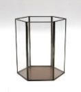 Iron & Glass Hexagonal Boxes (G304-BT26)