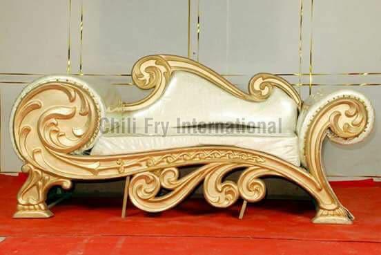 Carved 3 Seater Sofa cum Couch in Sheesham Wood