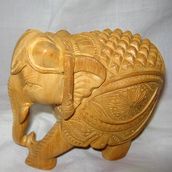 Wooden Elephant Statue (4 Inch)