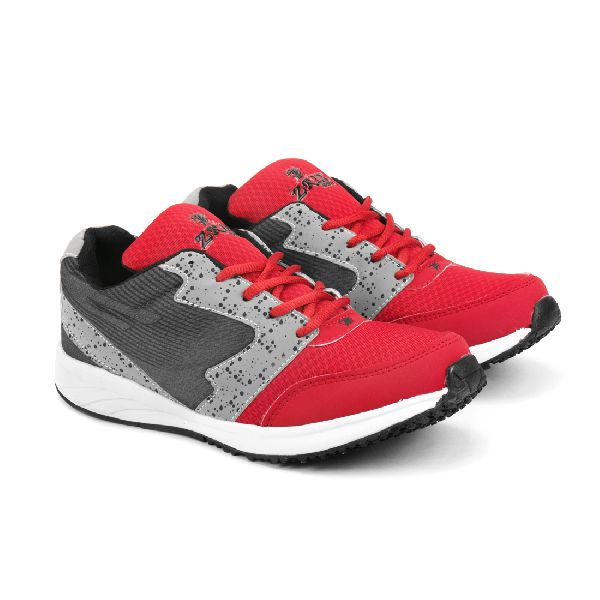 8004 ZRIX Mens Grey & Red Shoes 01