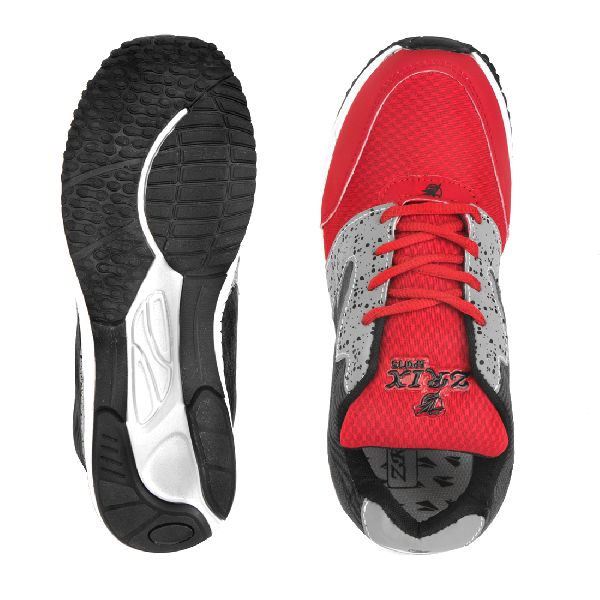 8004 ZRIX Mens Grey & Red Shoes 05