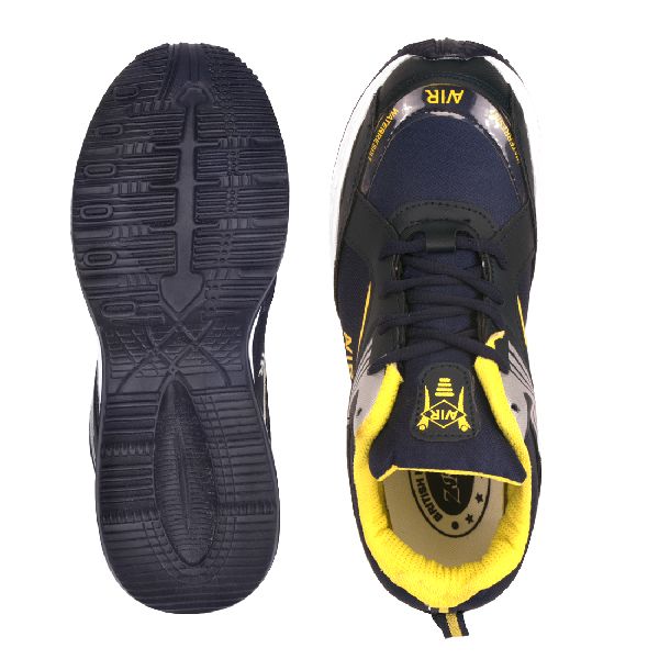 Mens Navy Blue & Yellow Shoes 04