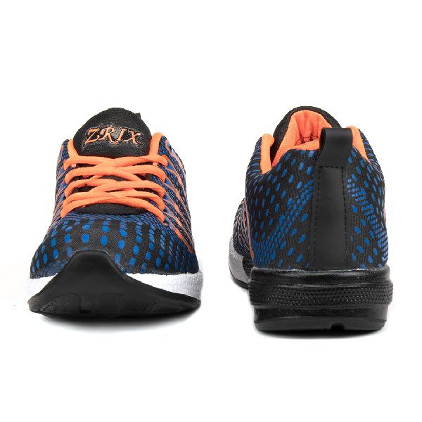 Mens Navy Blue & Orange Shoes 03