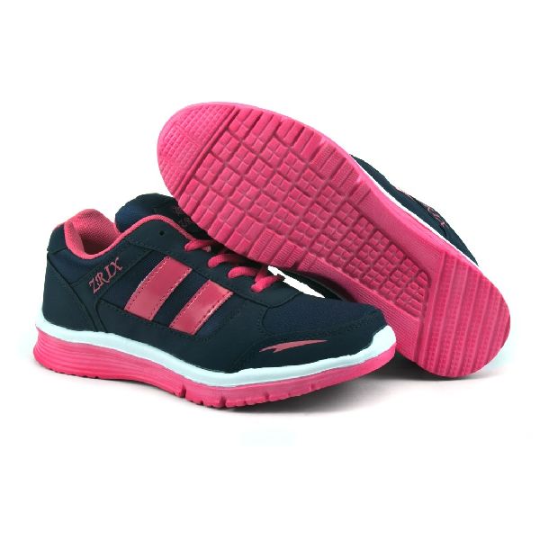 Ladies Navy Blue & Pink Shoes 04