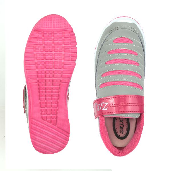 Ladies Grey & Pink Shoes 05