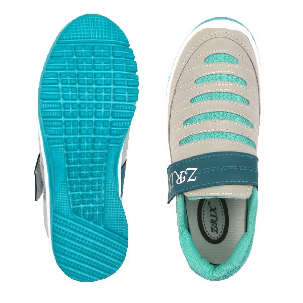 Ladies Grey & Sea Shoes 05