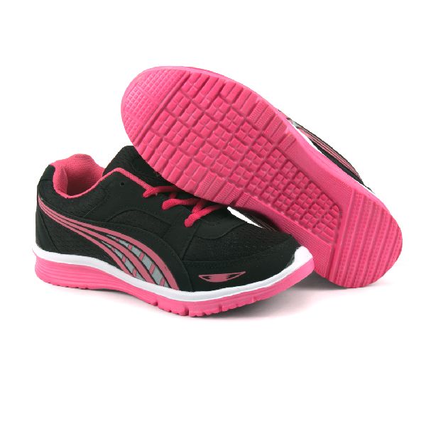 Ladies Black & Pink Shoes 04