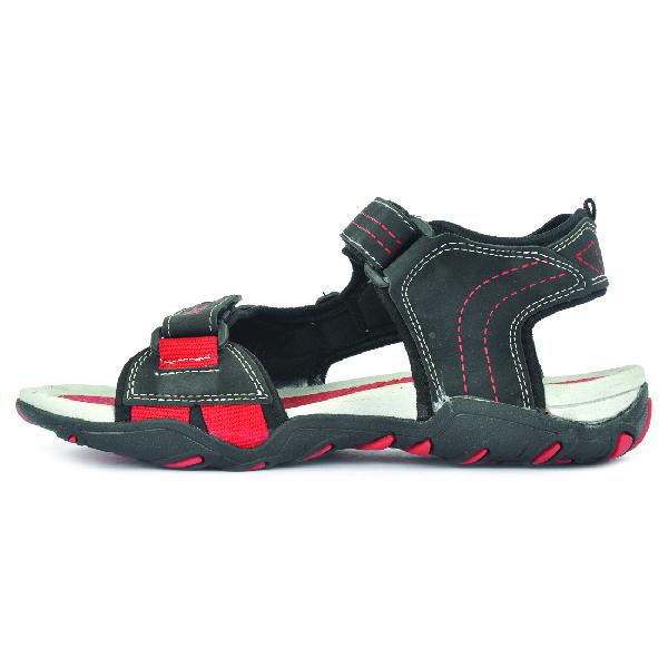 SDZ 102 Mens Black & Red Sandals