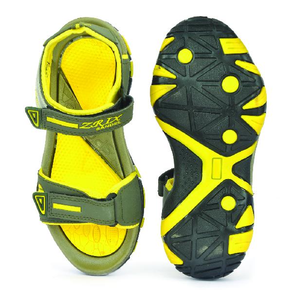 SDZ 112 Mens Mehndi & Yellow Sandals 06