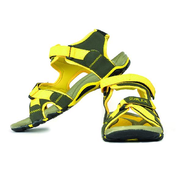 SDZ 115 Mens Mehndi & Yellow Sandals 03